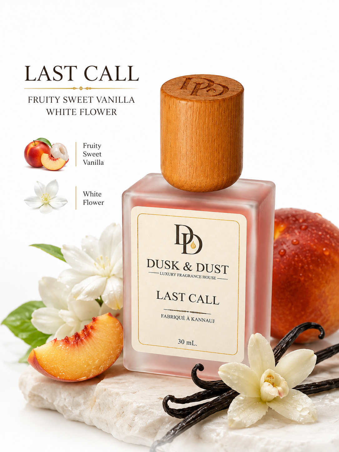 Dusk & Dust Last Call fragrance bottle detail