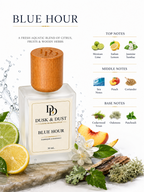 Dusk & Dust Blue Hour fragrance bottle detail